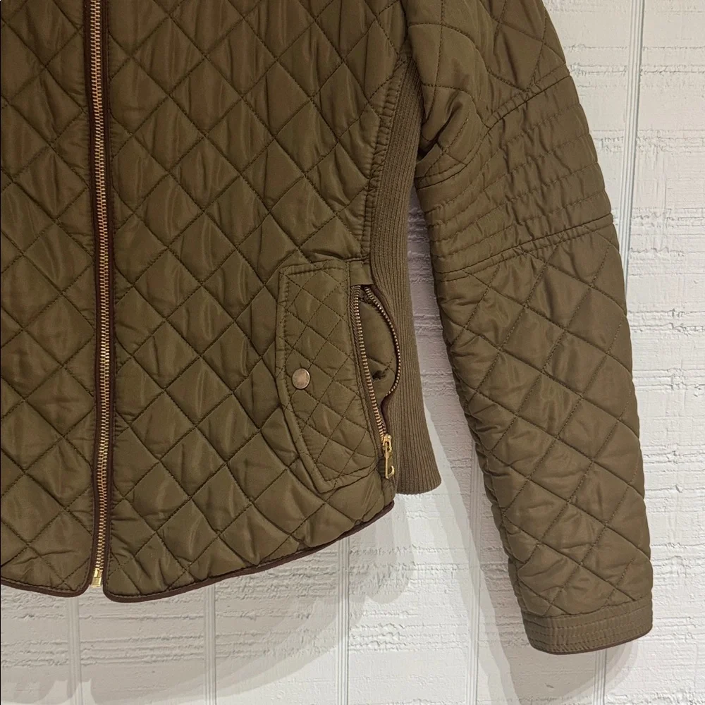 Love Tree Olive Quilted Puffer Jacket - Picture 2 of 3